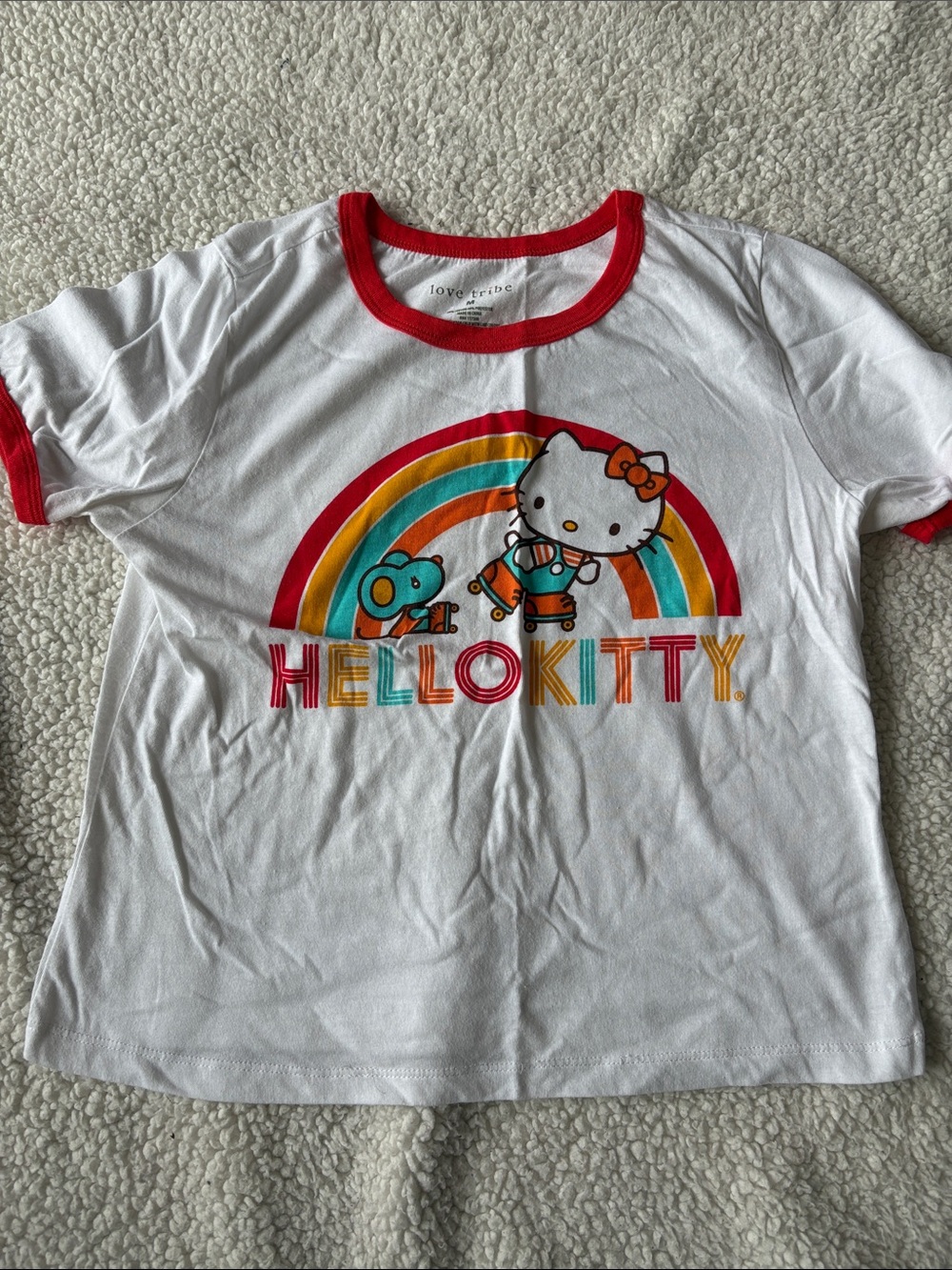 Love Tribe Hello Kitty cropped tshirt